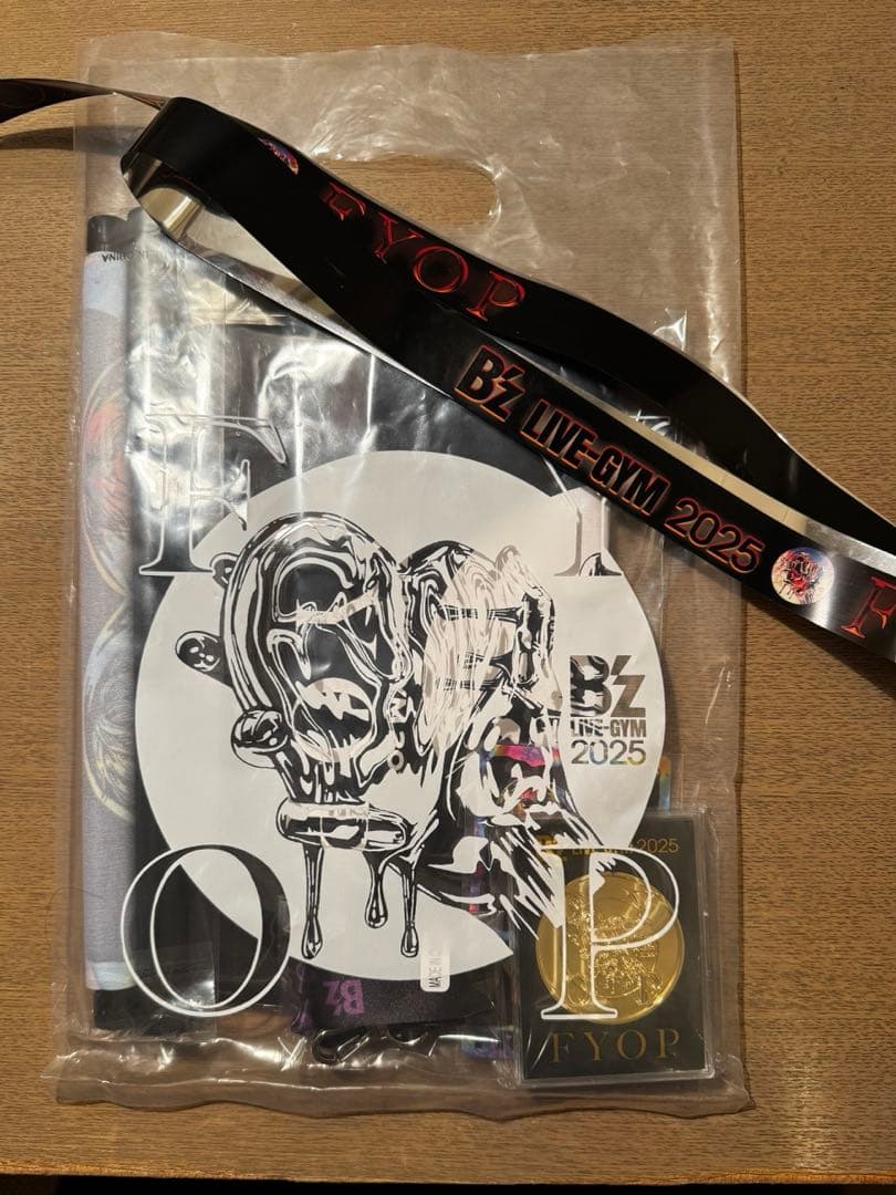 B'z LIVE GYM 2025 FYOP プレミアムグッズ一式銀テープ付