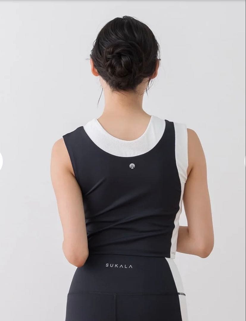 値下げしました！【SUKALA】バイカラー ショートタンクトップ Mサイズ