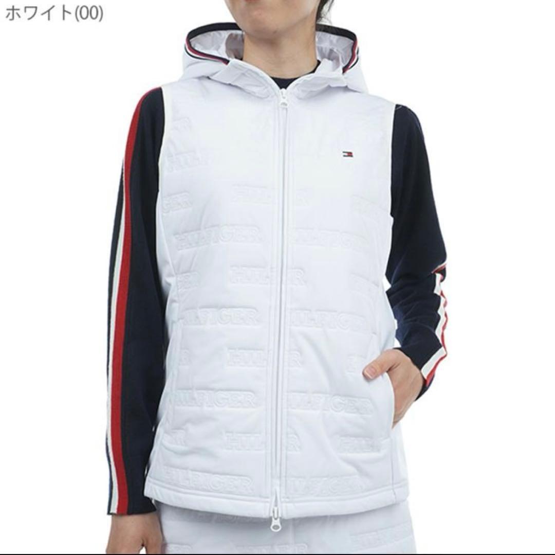 トミーヒルフィガー ゴルフ ベスト レディース フーディー キルト