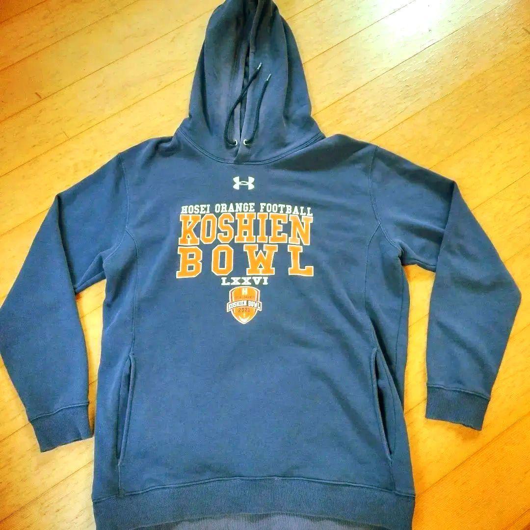 【非売品】法政アメフト部ORANGE 選手支給21年甲子園BOWL記念パーカー