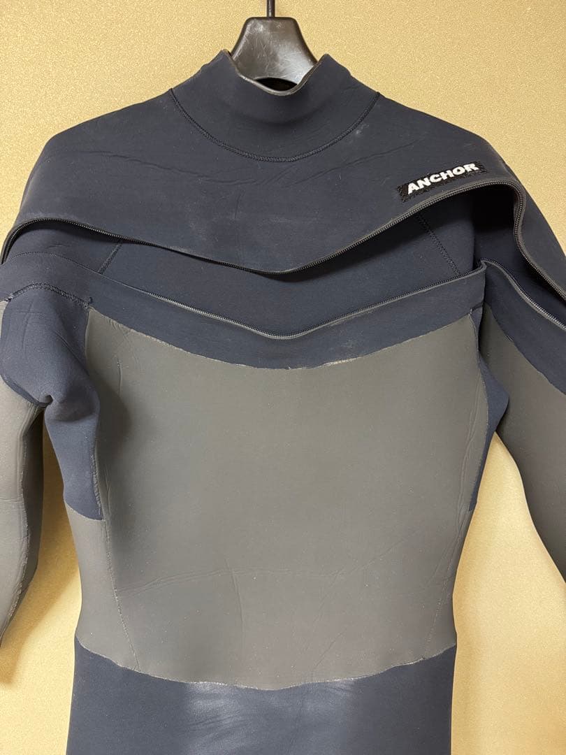 サイバー製アンカーフルスーツ チェストフルジップ 起毛4/3ミリ LB