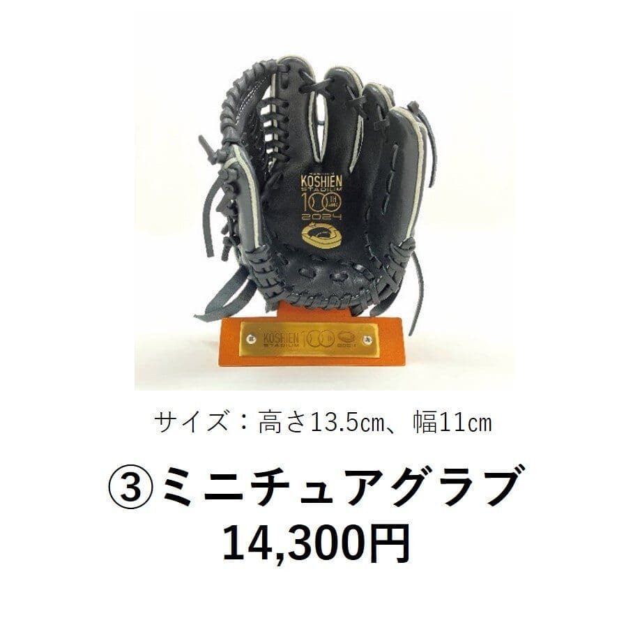 新品未開封　阪神甲子園球場100周年　ミニチュアグラブ