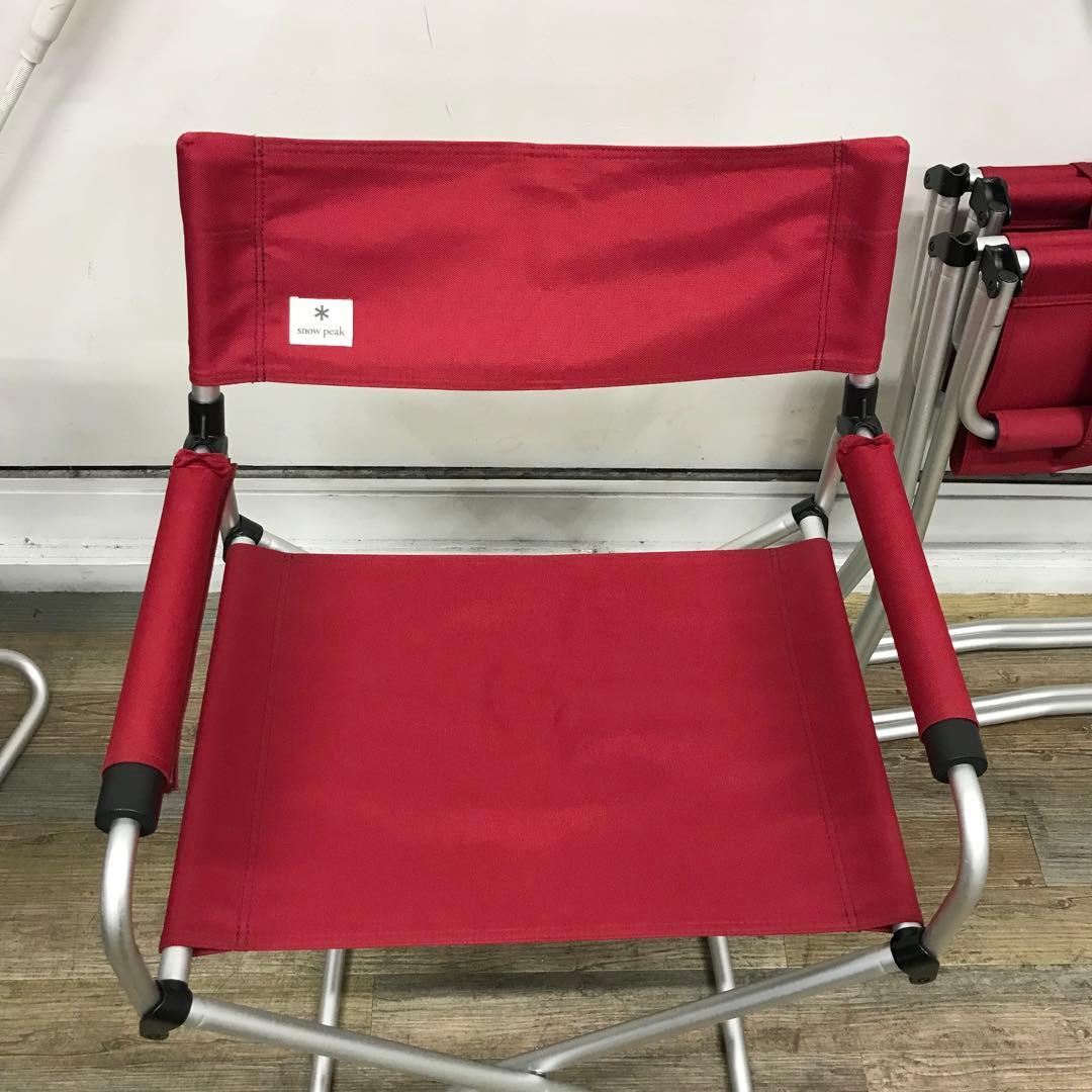 【4脚セット】スノーピーク FDチェアワイド RD レッド  peak