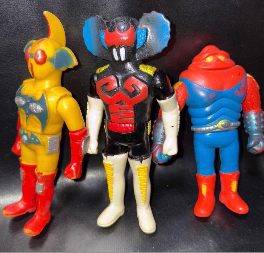 ソフビ当時物アクマイザー3 タカトク 昭和レトロ ザビタンイビルガブラ石森章太郎