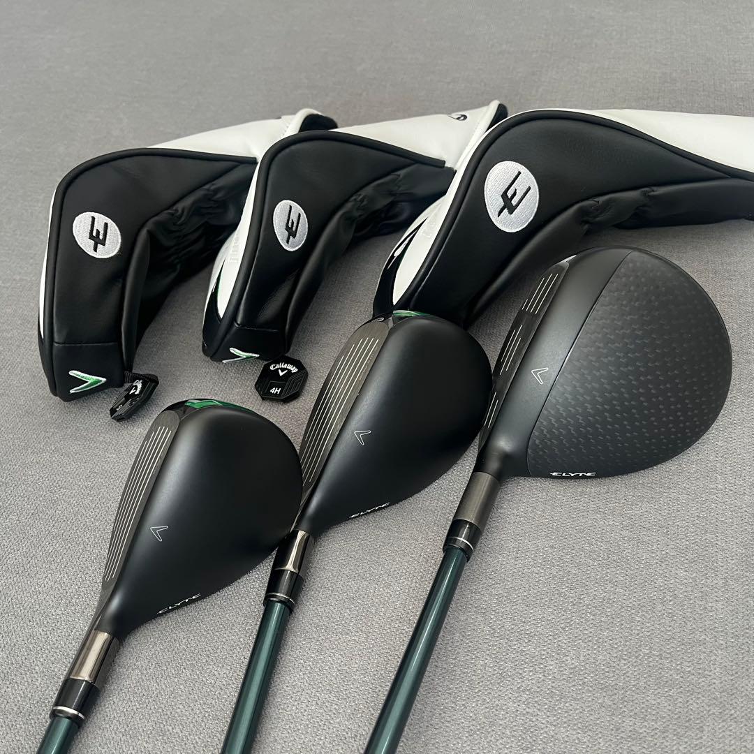 美品★ELYTE MAX FAST ３本セット 5FW.4UT.5UT カバー付