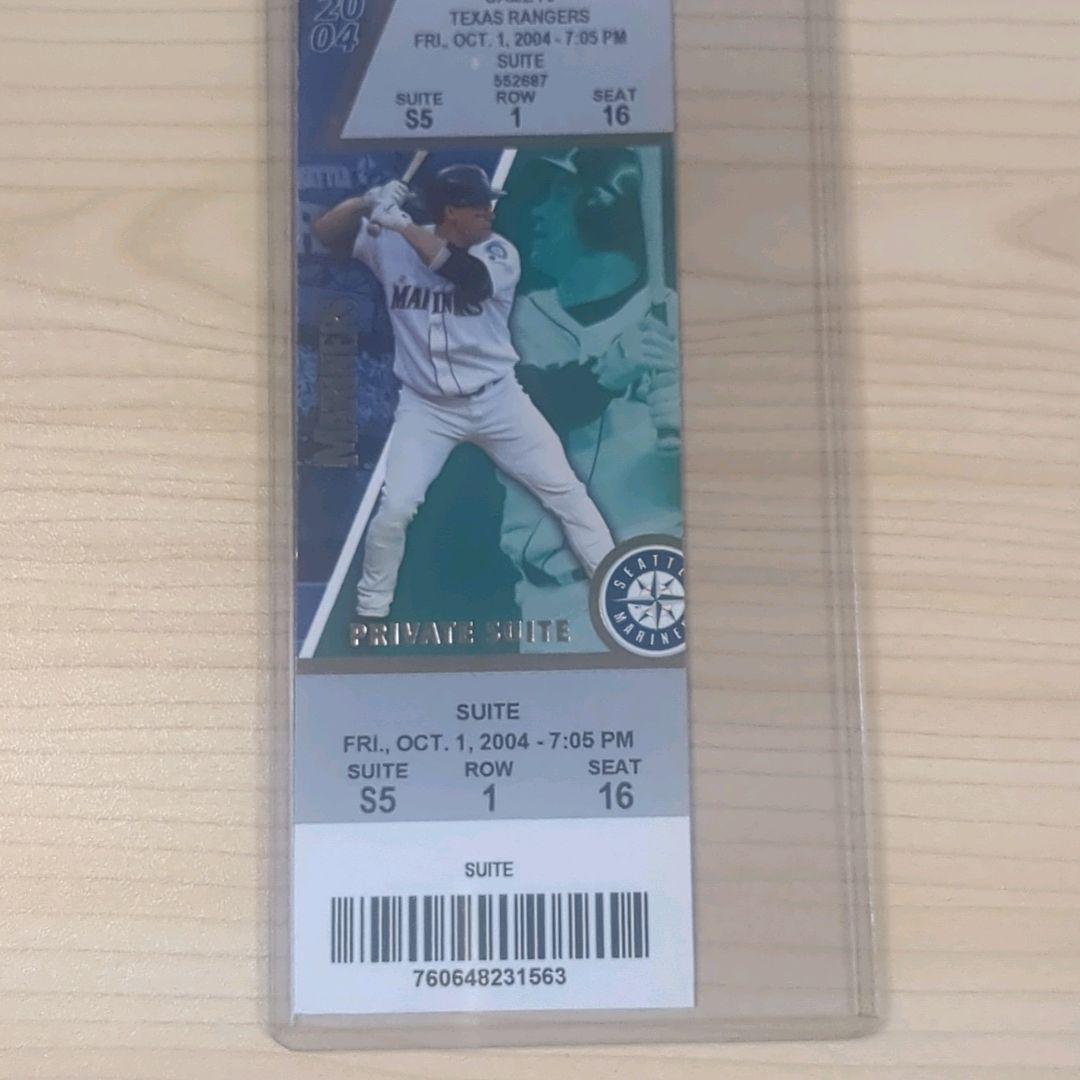 イチロー　MLB殿堂入り記念　年間最多安打k記録更新日試合チケット3枚セット