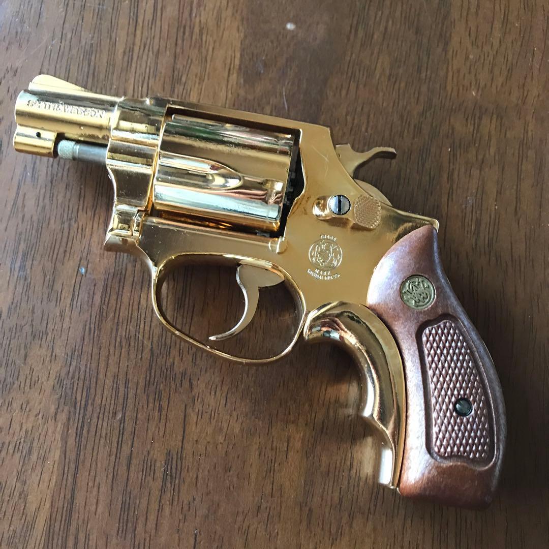 美品❗️コクサイS&W Ｍ３６　24kメッキ　ゴールド　モデルガン