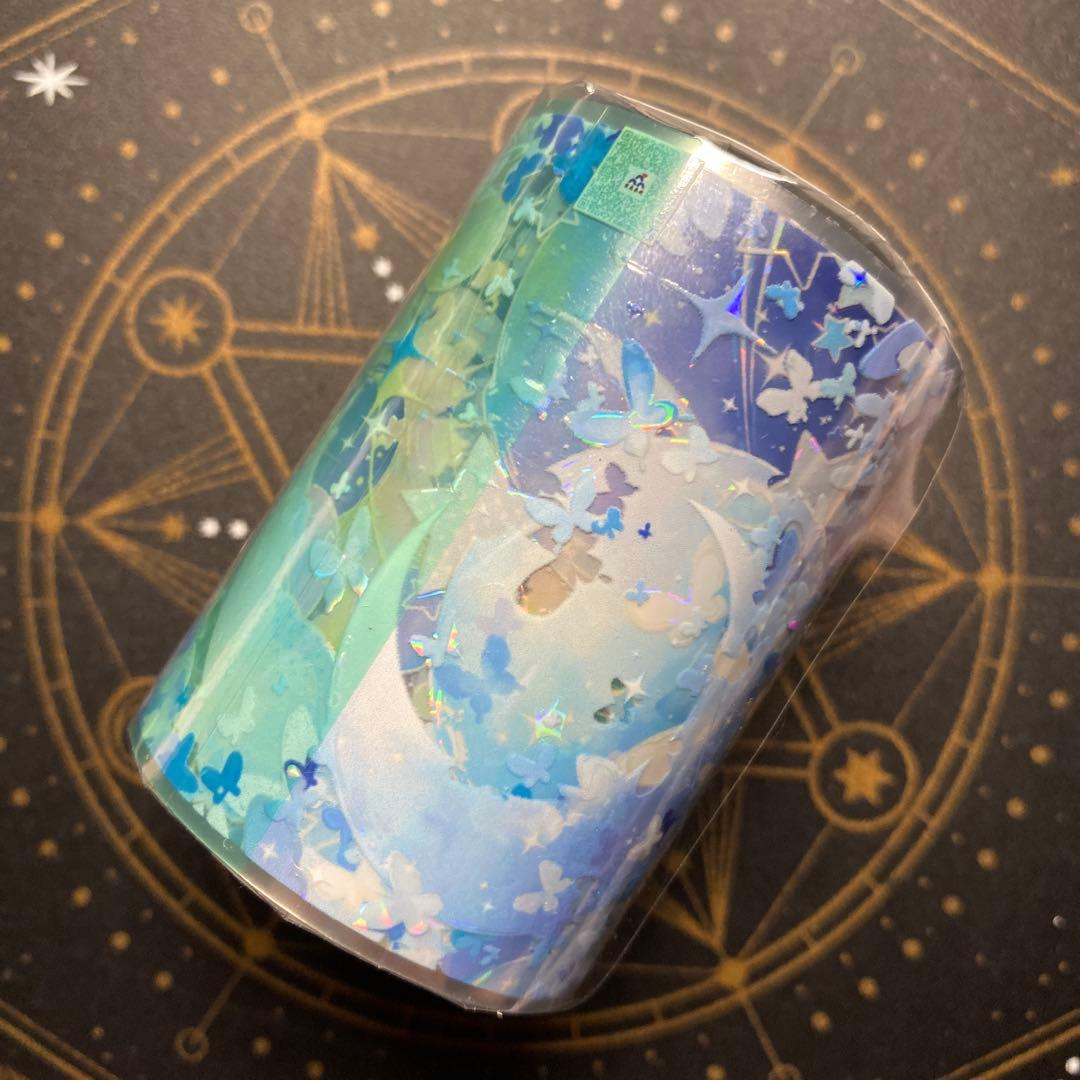 【8232】海外　マステ　5m巻売り　貝殻光マスキングテープ　星月