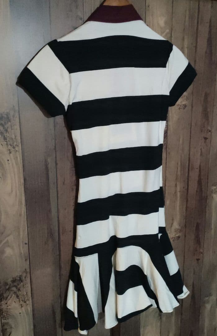 Ralph Lauren RUGBY ストライプ フレアワンピース レディースM