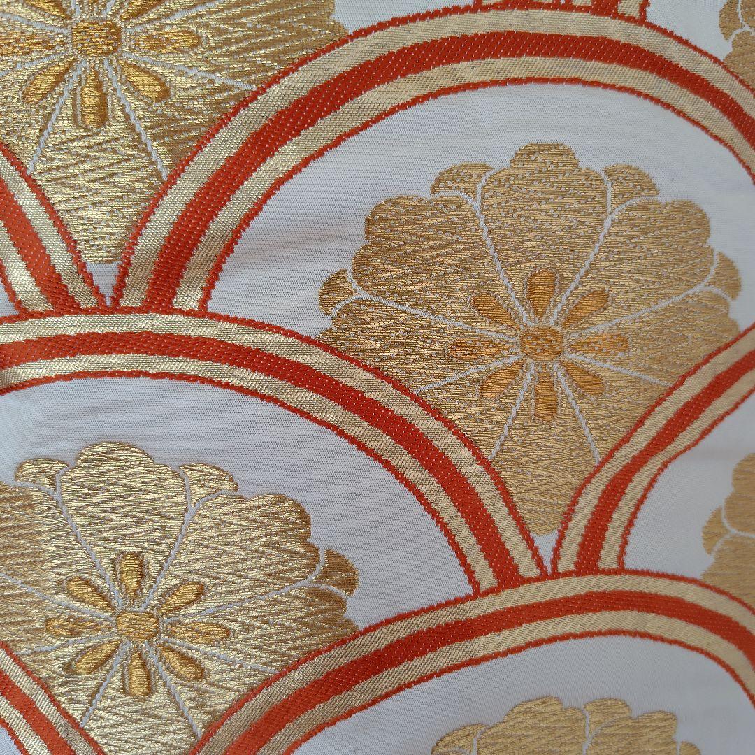 お琴カバー【菊】着物帯 ゆたん油単ハンドメイド 和楽器 正絹 袋帯 生田流山田流