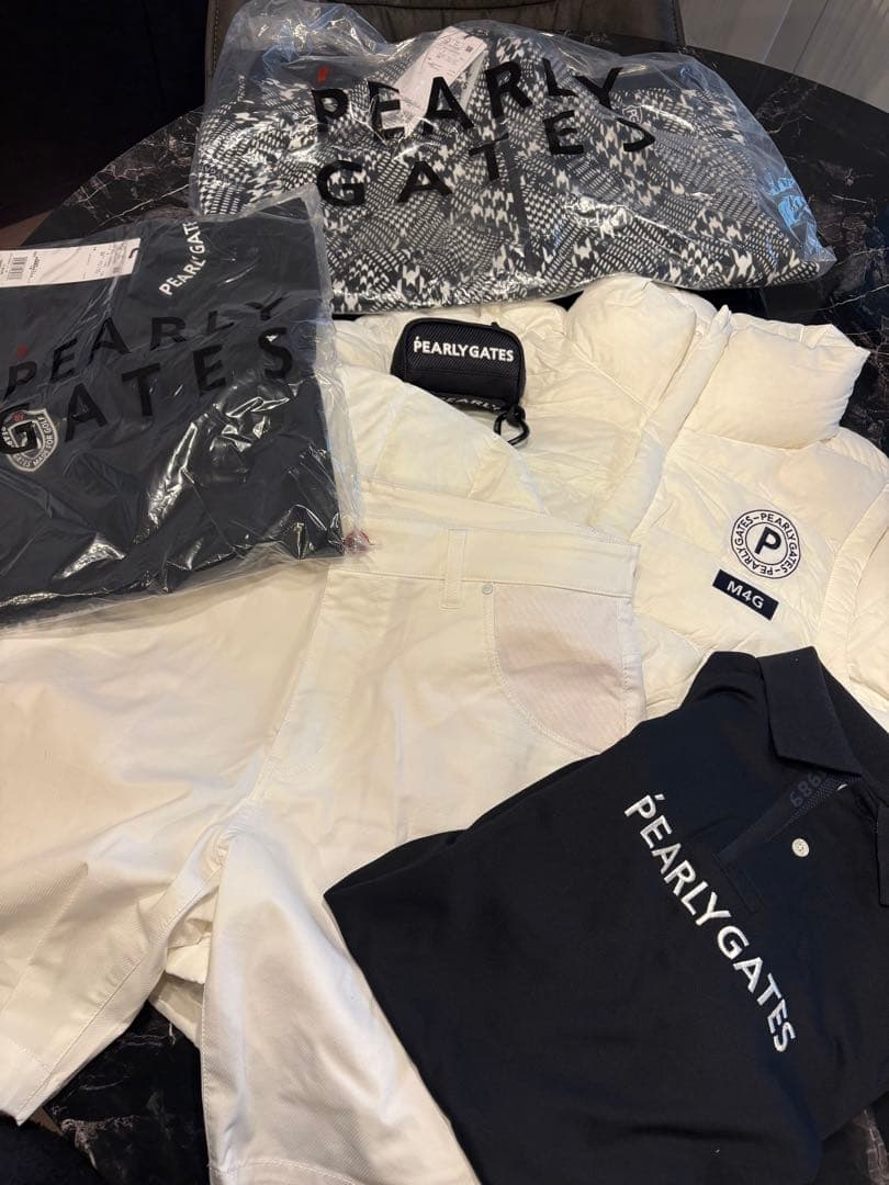 PEARLY GATES ポロシャツ・ダウンベスト・ショートパンツセット