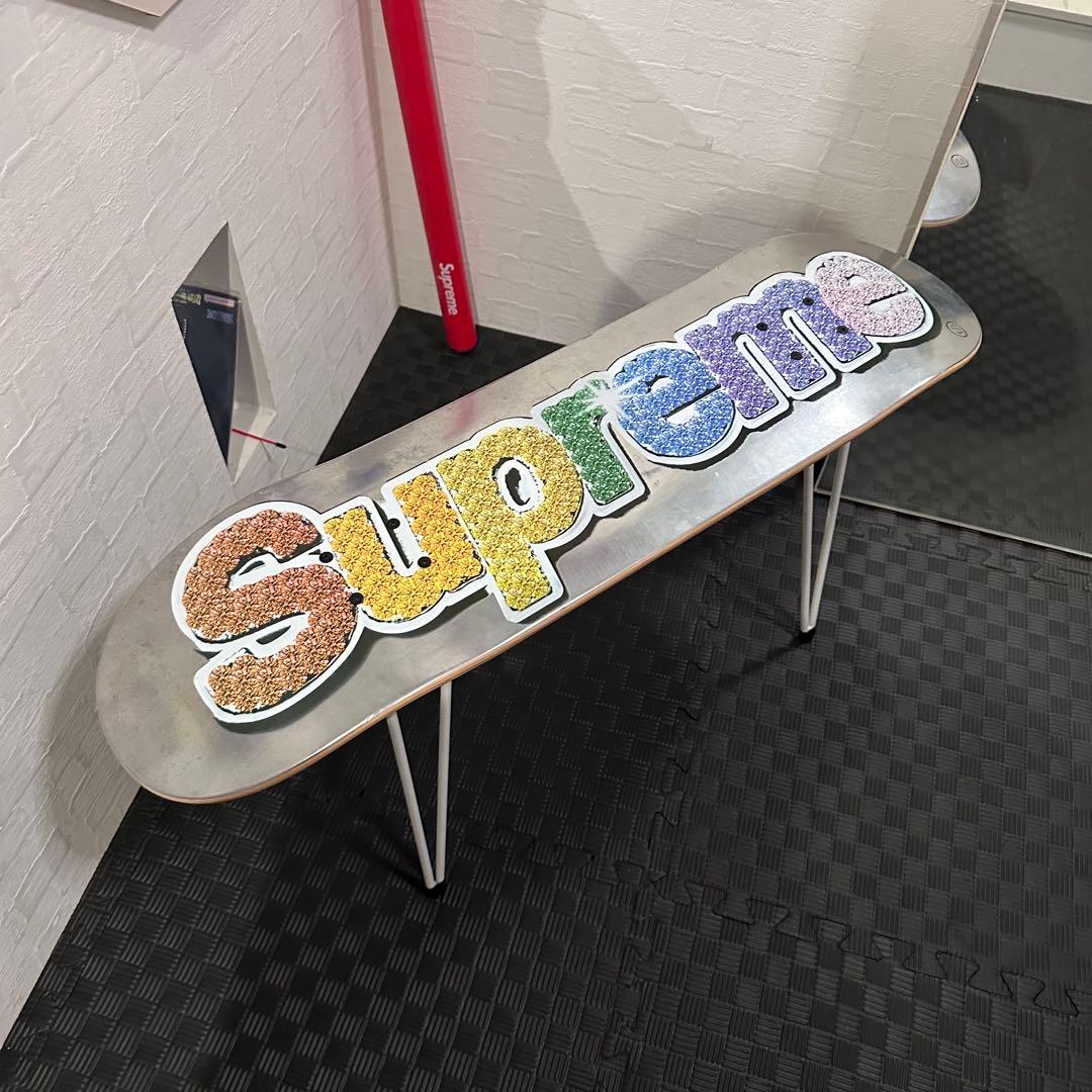 スケートボード supreme bling box logo skateboard