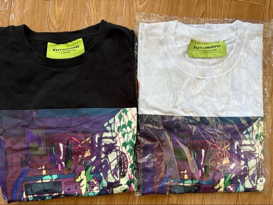 ずっと真夜中でいいのに。HP TOP TEE 白黒　Mサイズ