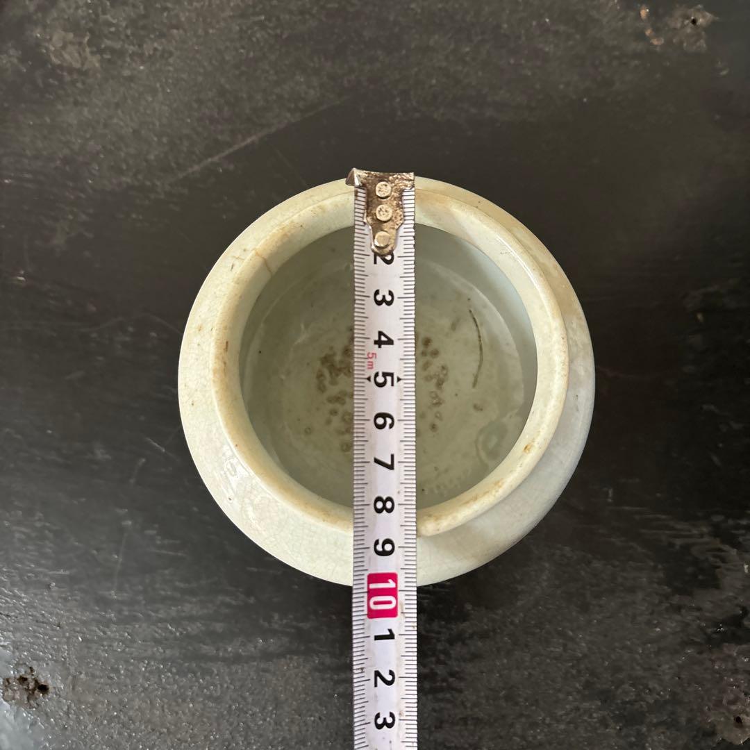 李朝壷　白磁　丸壷　塩笥壺　韓国オンギ.骨董品.スッカラ.アンティーク.立原正秋