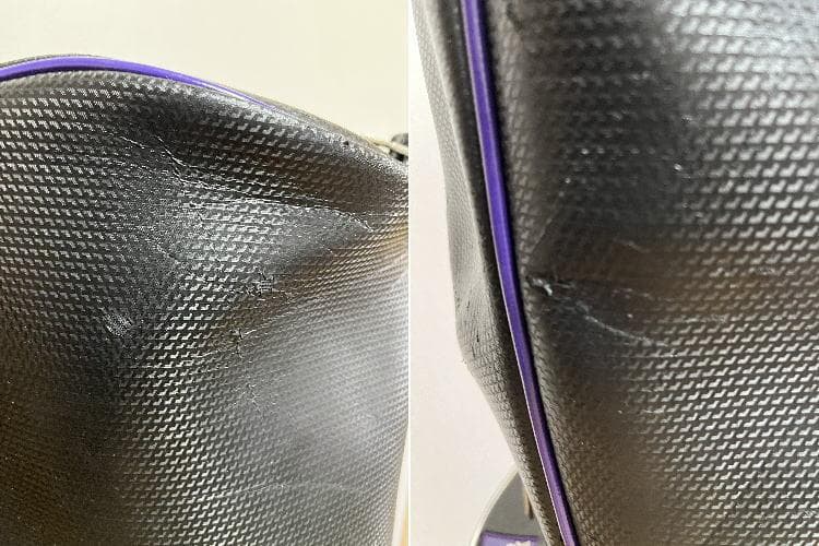 ルコック キャディバッグ QQ1203 9.5型 ブラック×パープル