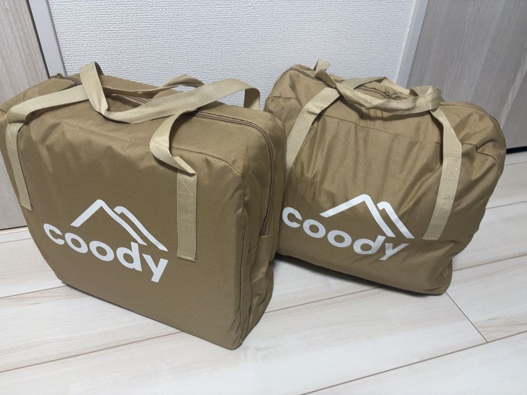 coody エアベッド AIR BLOCK シングルサイズ 2セット ベージュ