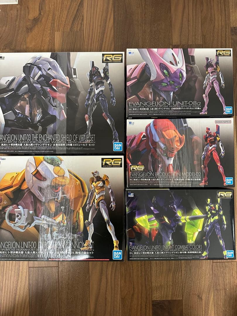 RGエヴァンゲリオンプラモデル　5点セット