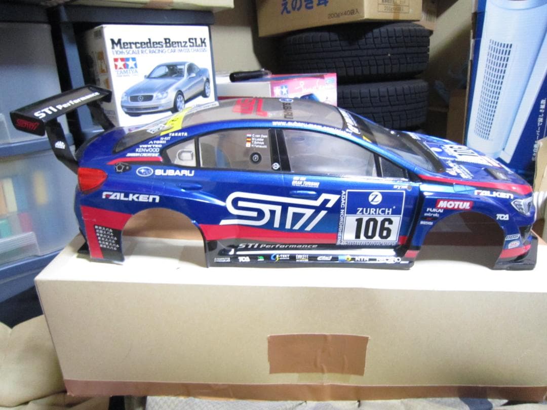 こんにちわんこそば専用　1/10 SUBARU BRZ GT300 R/Cカバー