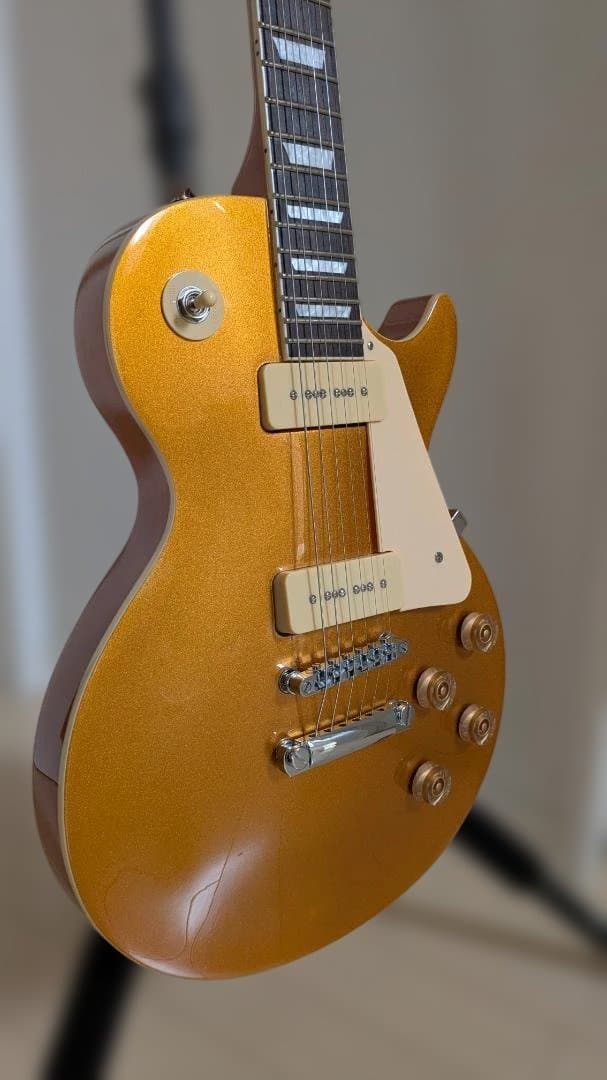 【本日17時まで】Bacchus レスポール ゴールドトップ P-90 美品