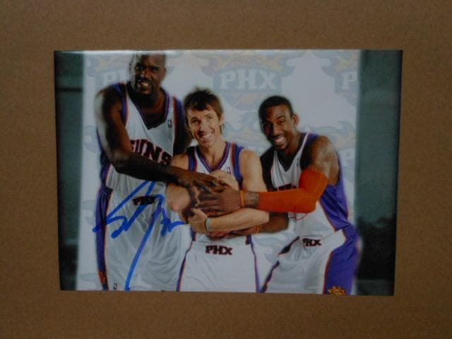 ◆NBAスーパースターSHAQシャキールオニール直筆サイン＆フィギュア珍品印刷物