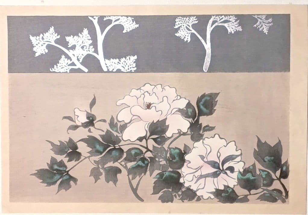 琳派図案版画（色摺木版画)、作者不詳、明治後期～昭和初期出版