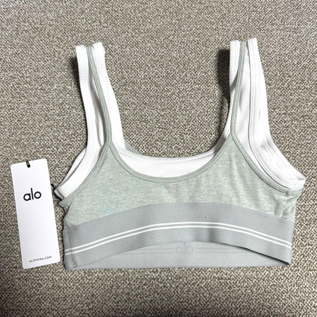 Alo Yoga ブラトップ グレー 海外XSサイズ
