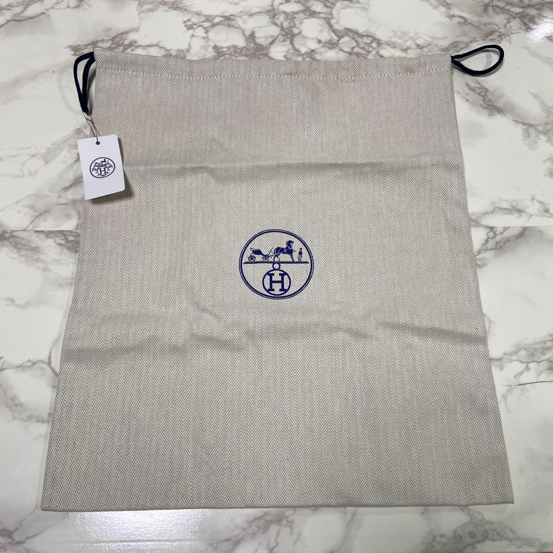 新品未使用 HERMES 巾着袋 保存袋　ブルー