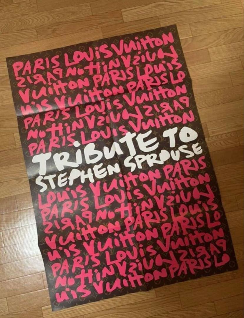 確実正規非売品 ルイヴィトン スティーブン スプラウス グラフィティー ポスター
