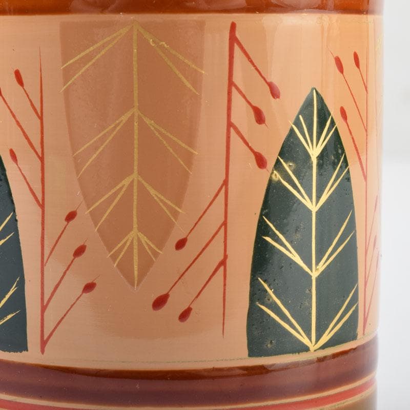 茶道具　独楽塗　草文　切立煙草入　莨壷　C　9008