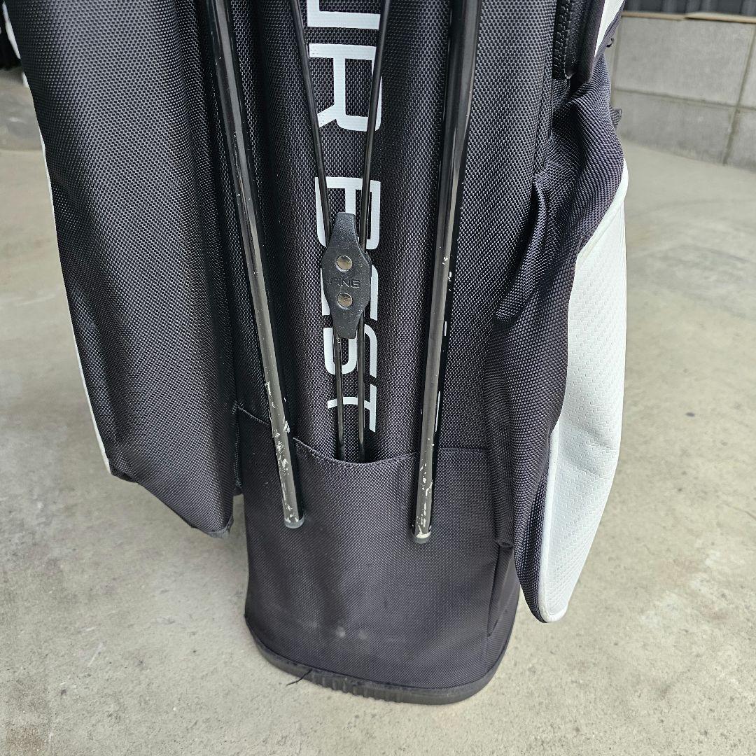 PING HOOPER TOUR キャディバッグ ホワイト9.５型