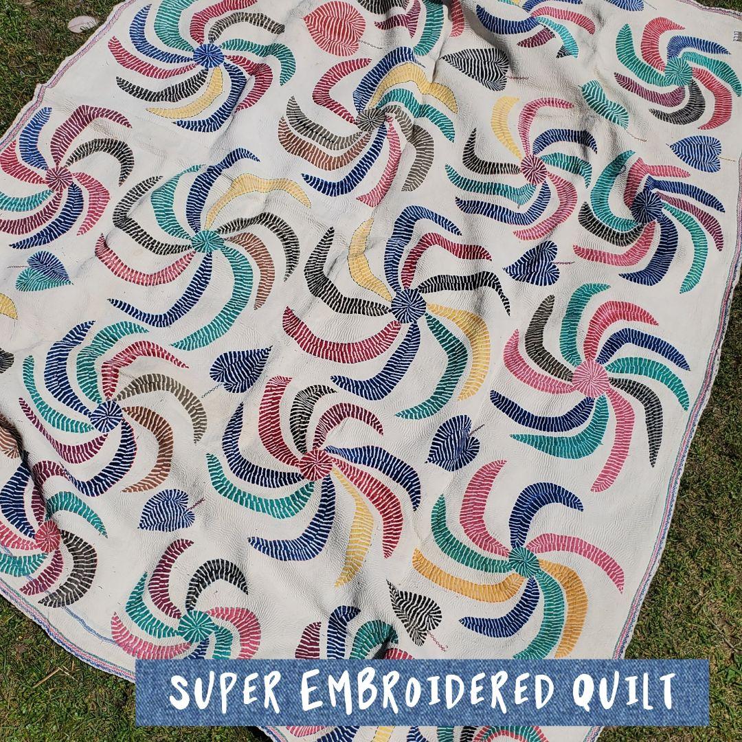 Super Embroidered Quilt＃791