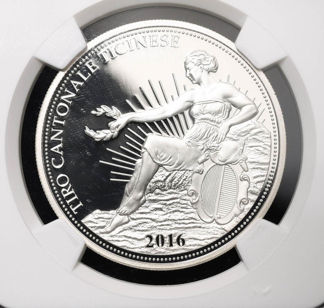 最高鑑定品　 NGC-PF70 ティッチーノ 製造1200枚 射撃祭 2016