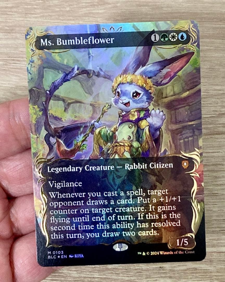 バンブルフラワー夫人　レイズドfoil 英語版