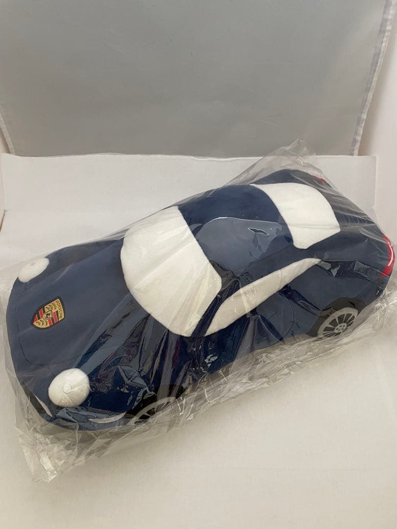 ポルシェ ぬいぐるみ　ネイビーブルー