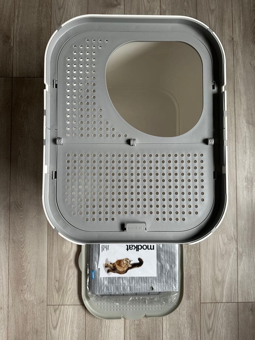 chiemiQ　モデコ(modko) 猫トイレ リターボックス ホワイト