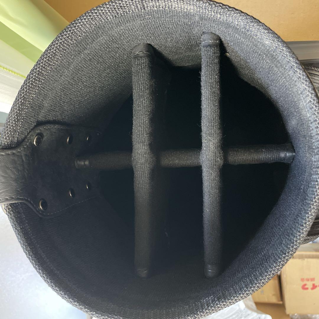 タイトリスト DCI キャディバッグ　合皮　ブラック&ホワイト　ゴルフバッグ