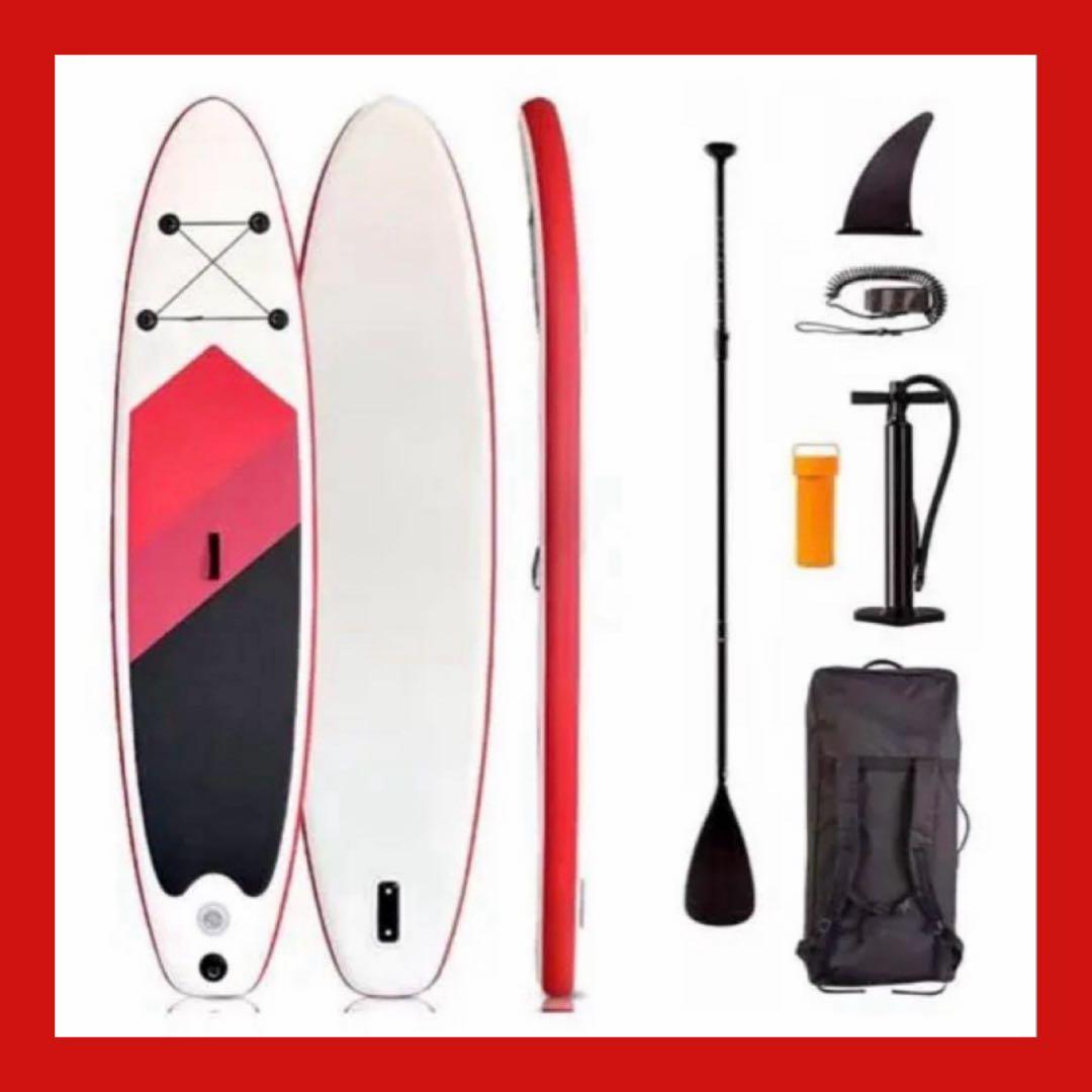 サップボード SUP レッド スタンドアップパドル　滑り止め 初心者 2人乗り