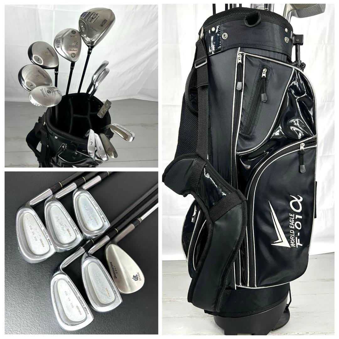 本格派 メンズゴルフクラブ 12本 フルセット ゴルフセット ツアステ お試し品