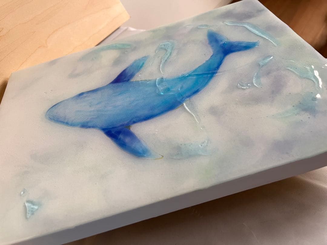 レジンアートパネル「そらを唄う」　オーシャンアート