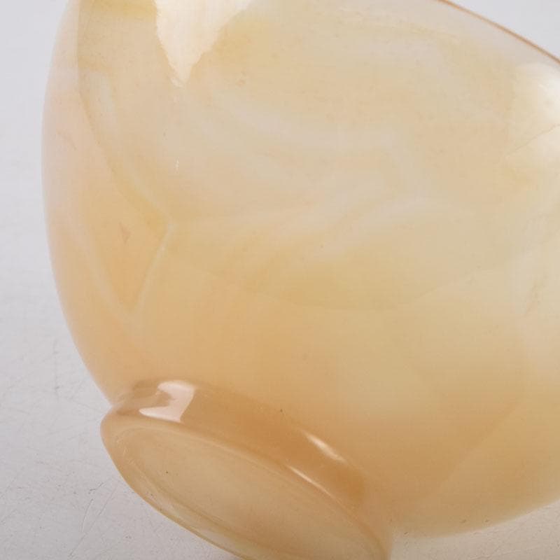 中国　玉石瑪瑙彫刻　盃　ぐい呑　C　9114