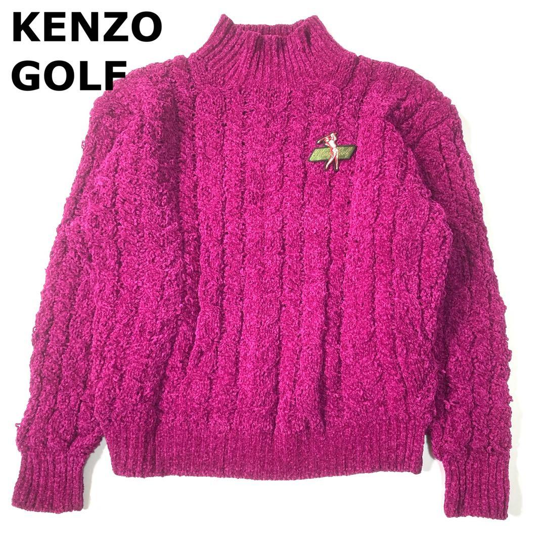 KENZO GOLF ケンゾー ニット プルオーバー ワッペン ヴィンテージ F