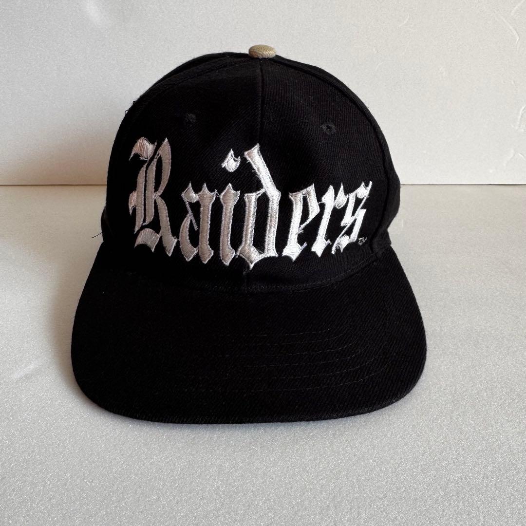 オールドイングリッシュ Raiders Oakland キャップ 黒 ビンテージ