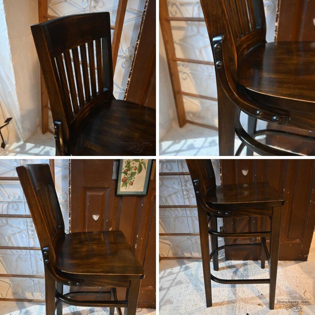 IFU-413-4 英国ヴィンテージ カウンターチェア ハイチェア BARチェア