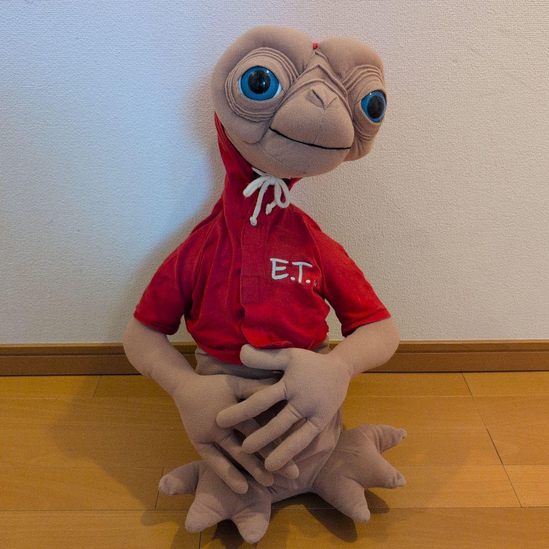 【E.T】 特大 フード付きぬいぐるみ 約60cm