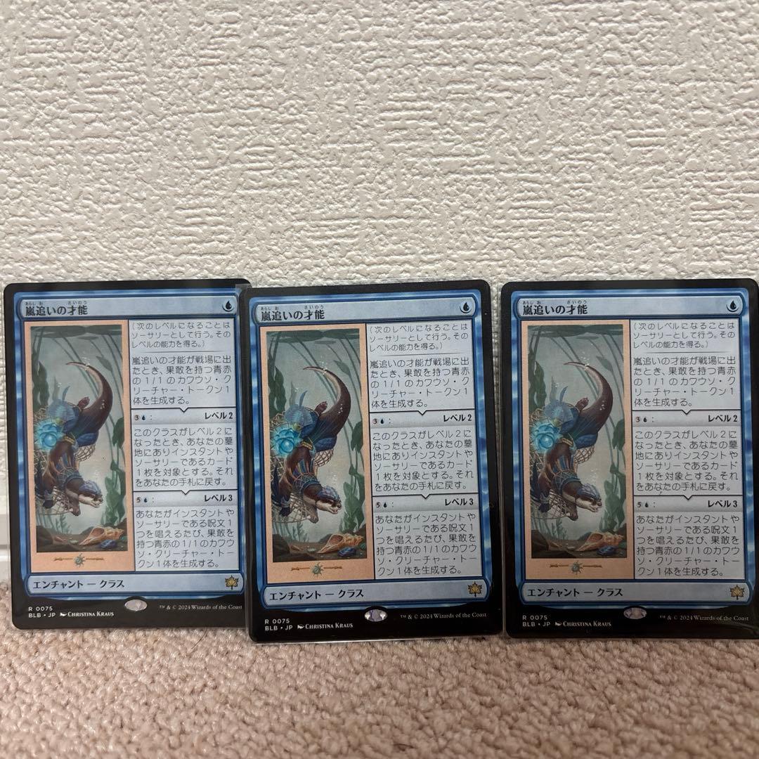 嵐追いの才能 3枚、カワウソトークン2枚