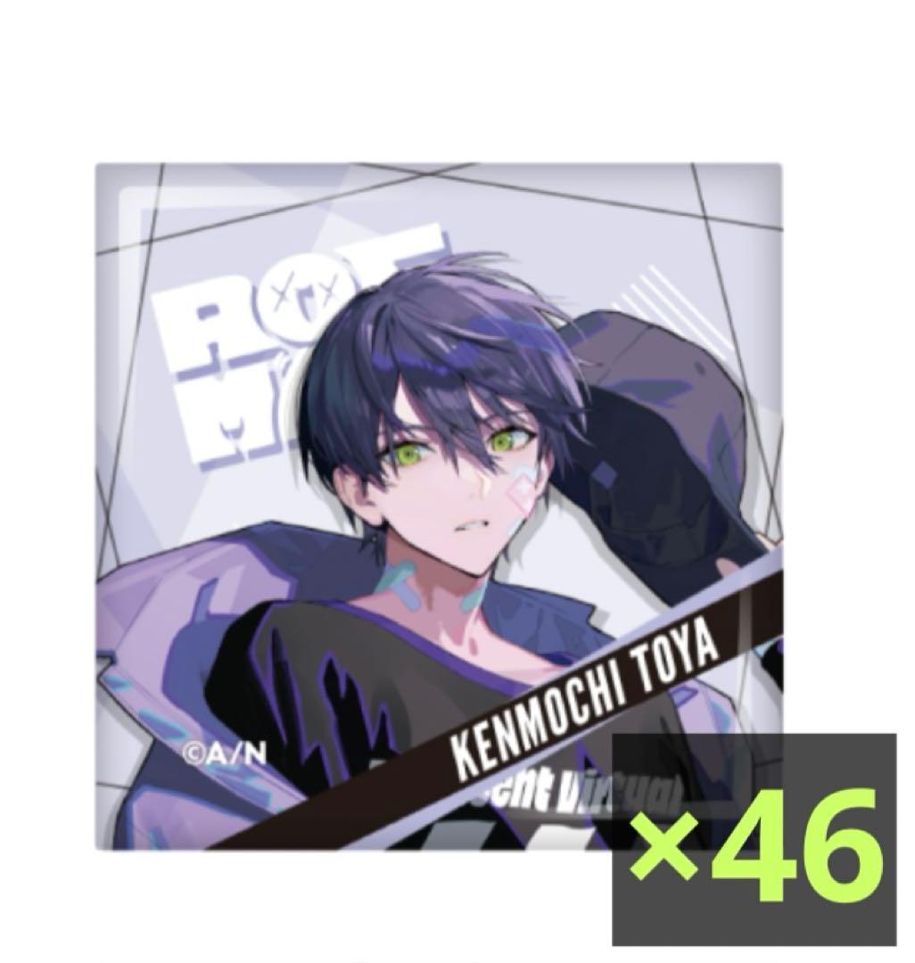 剣持刀也　ろふまお　スクエア　缶バッジ　にじさんじ　ROF-MAO 缶バ