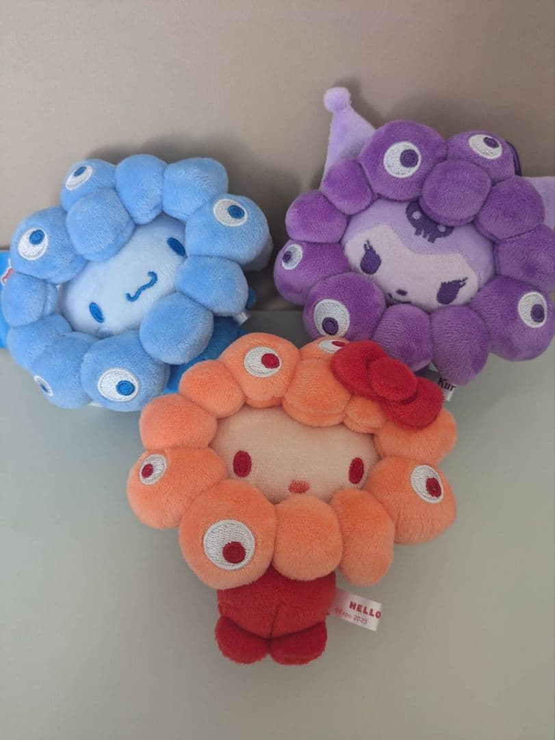 サンリオ ミャクミャクなりきりぬいぐるみ BC 推しカラー カラビナ3種セット