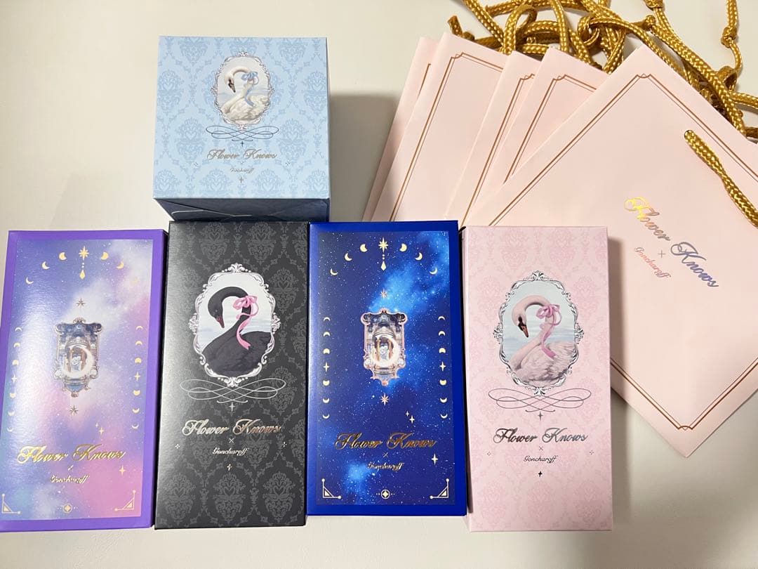 コンプリートセット　未開封バレンタイン ゴンチャロフフラワーノーズ スワンバレエ