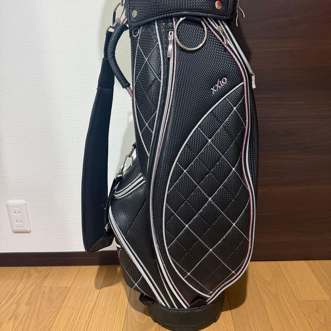 XXIO ゴルフバッグ ダイヤモンドキルティング キャディバッグ レディース