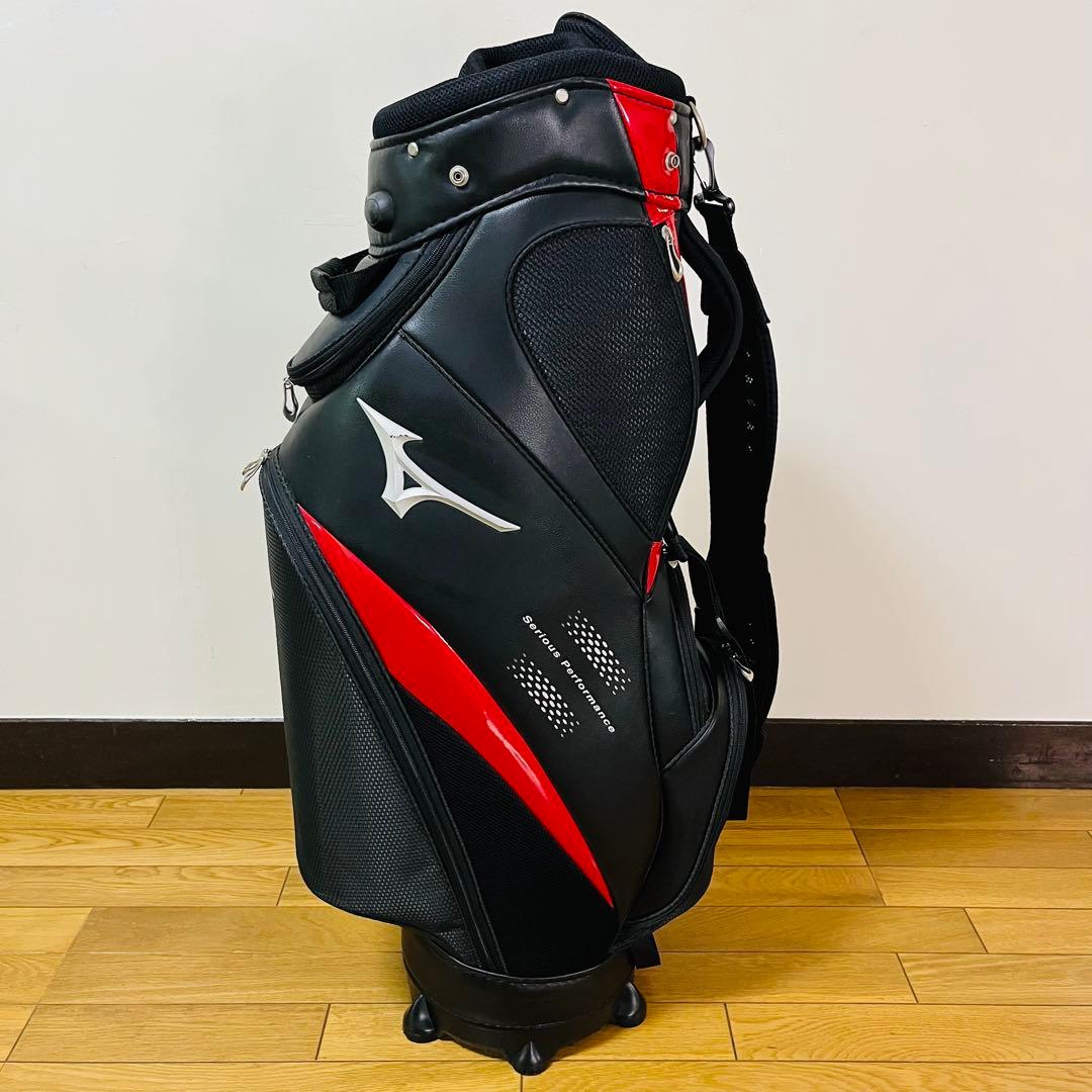 MIZUNO ミズノ　キャディバッグ　ブラック　レッド　送料込み